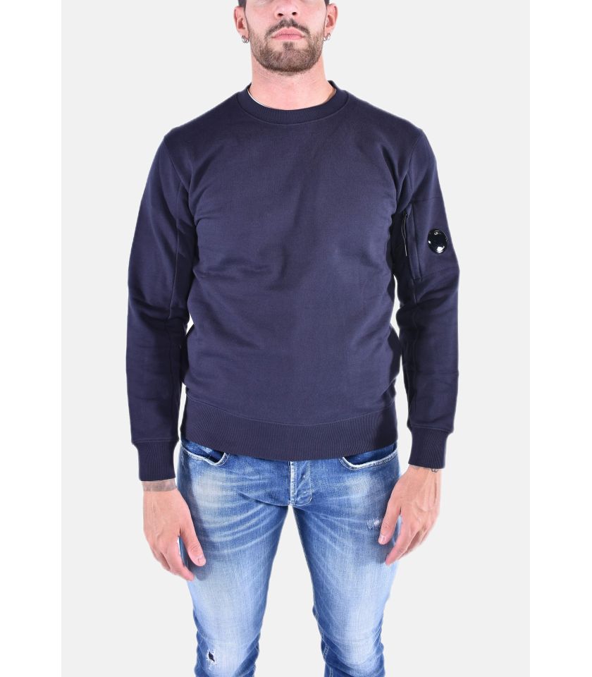 DIAGONAL RAISED FLEECE LENS SWEATSHIRT