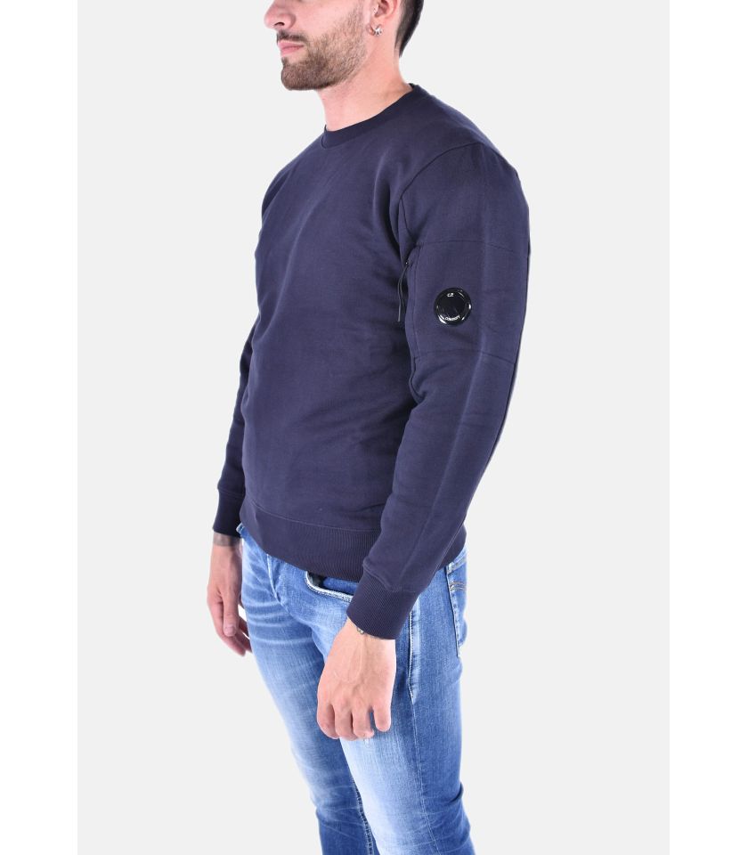 DIAGONAL RAISED FLEECE LENS SWEATSHIRT