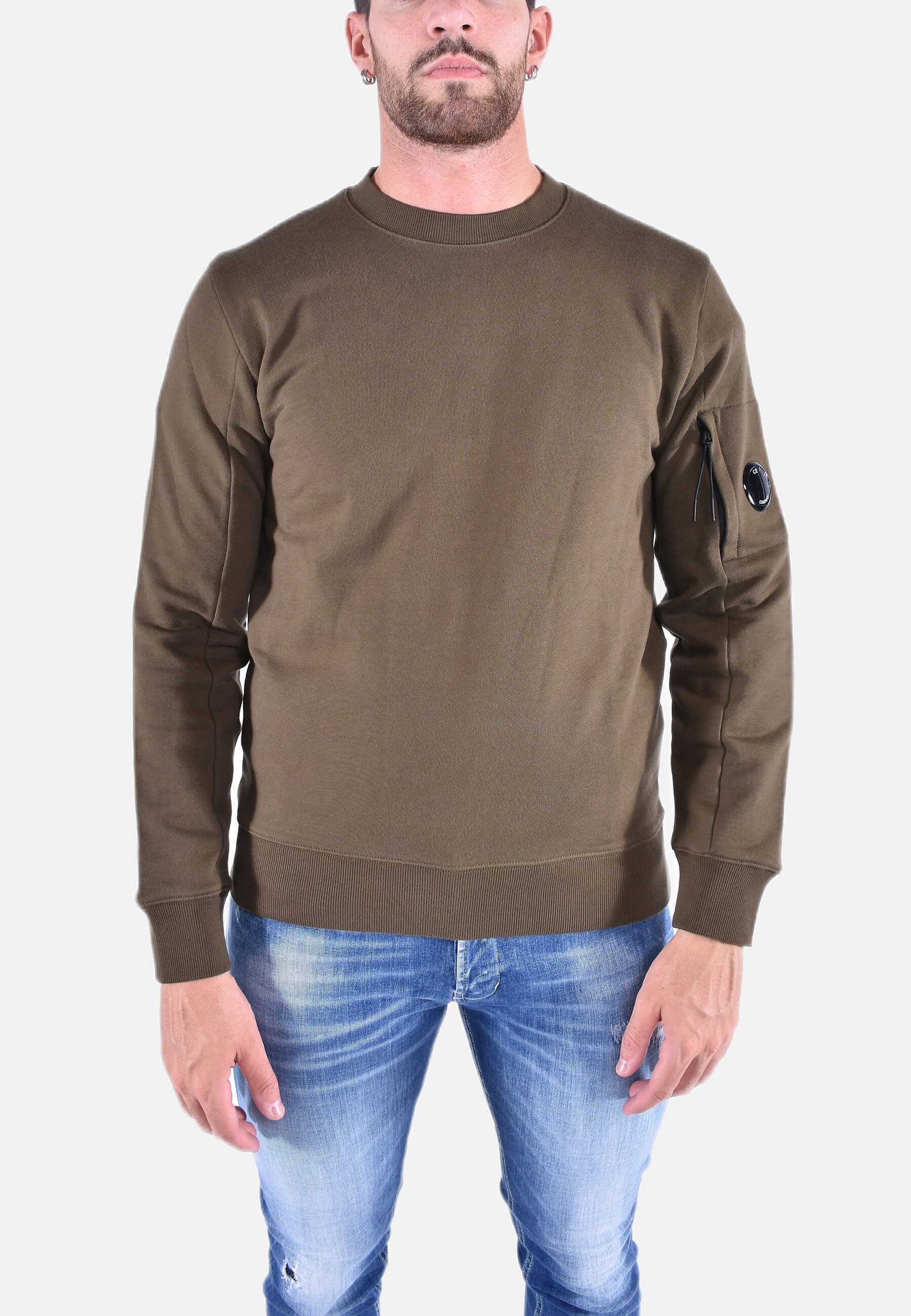 FELPA SWEATSHIRTS CREW NECK DIAGONAL RAISED FLEECE