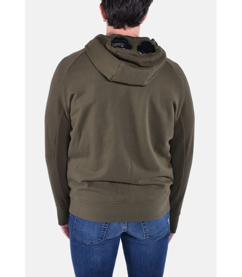 FELPA SWEATSHIRTS HOODED OPEN DIAGONAL RAISED FLEECE