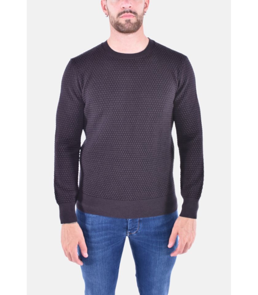 MAGLIONE GIROCOLLO IN FANTASIA