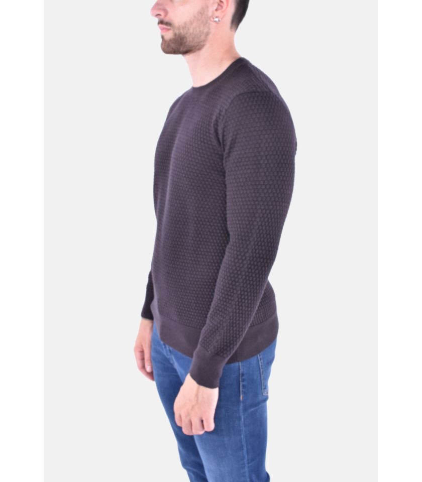 MAGLIONE GIROCOLLO IN FANTASIA