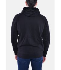 DIAGONAL RAISED FLEECE ZIPPED HOODED SWEATSHIRT