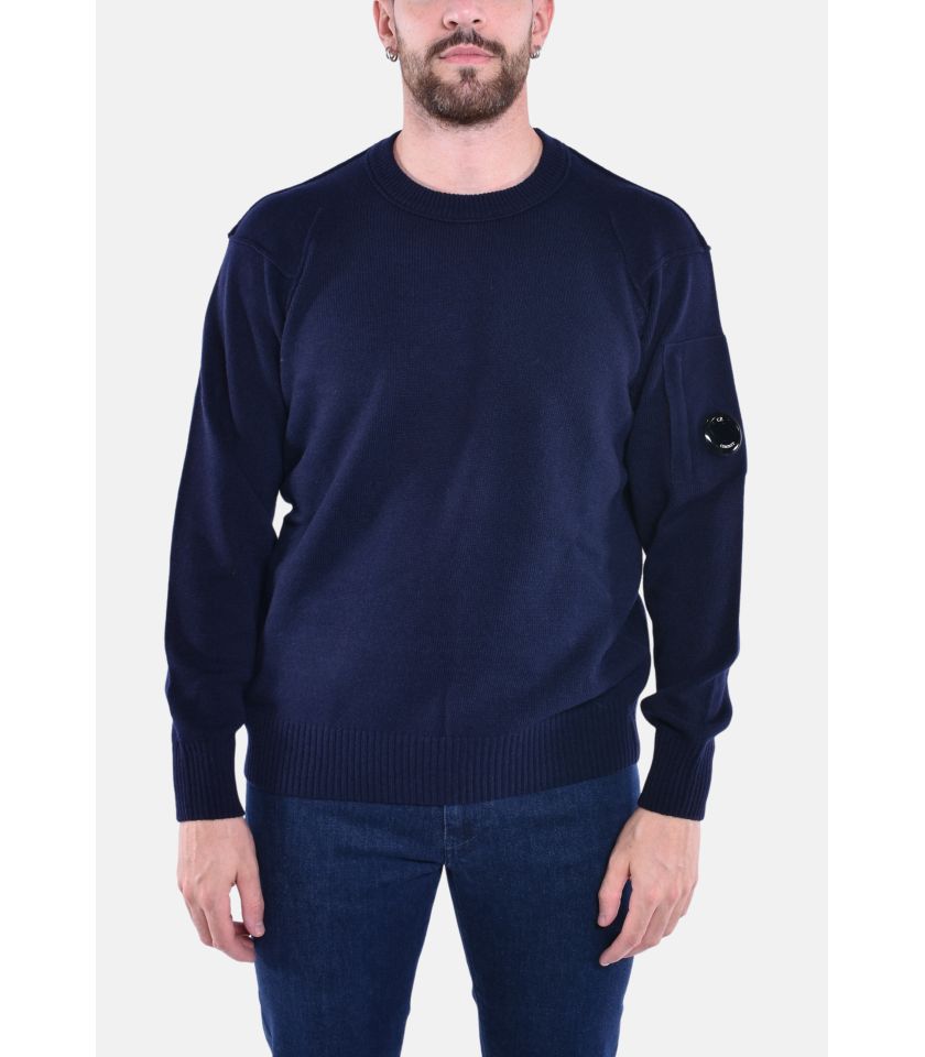 LAMBSWOOL GRS CREW NECK KNIT