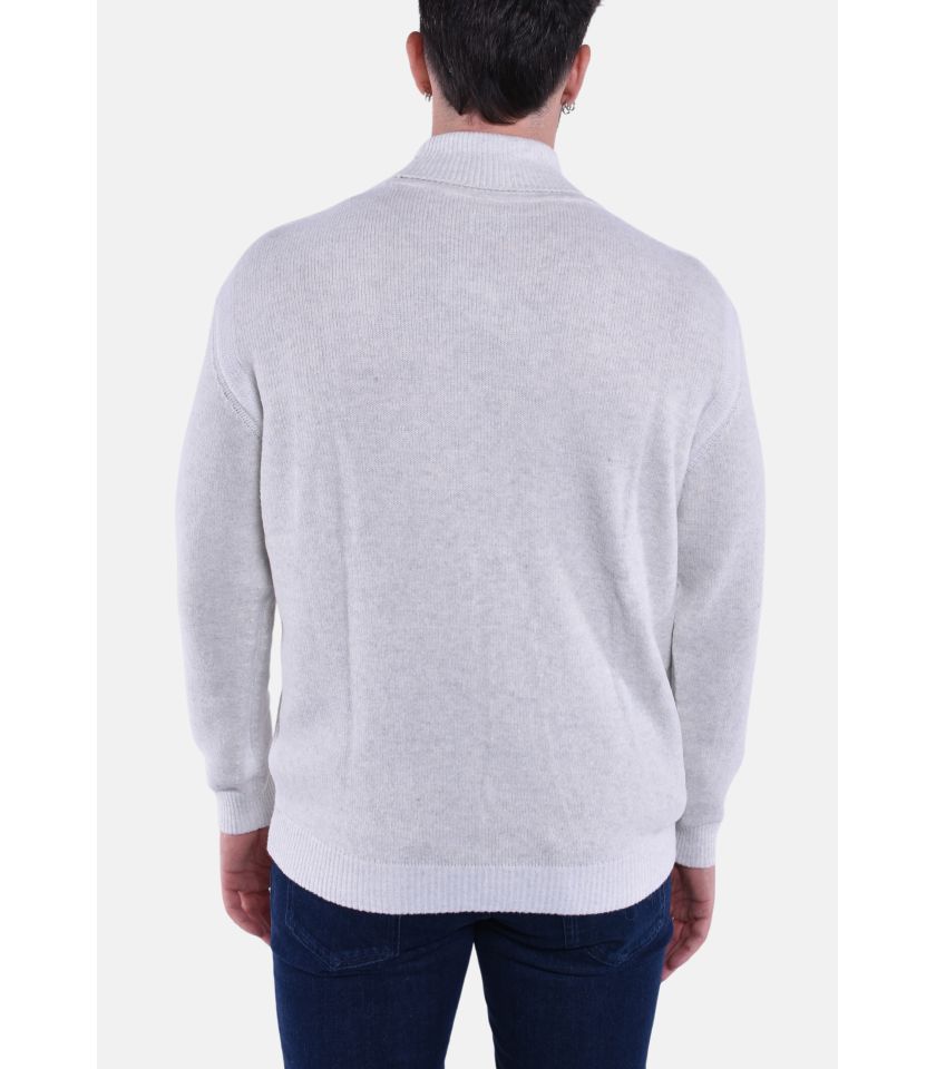 KNITWEAR TURTLE NECK IN FLEECE KNIT