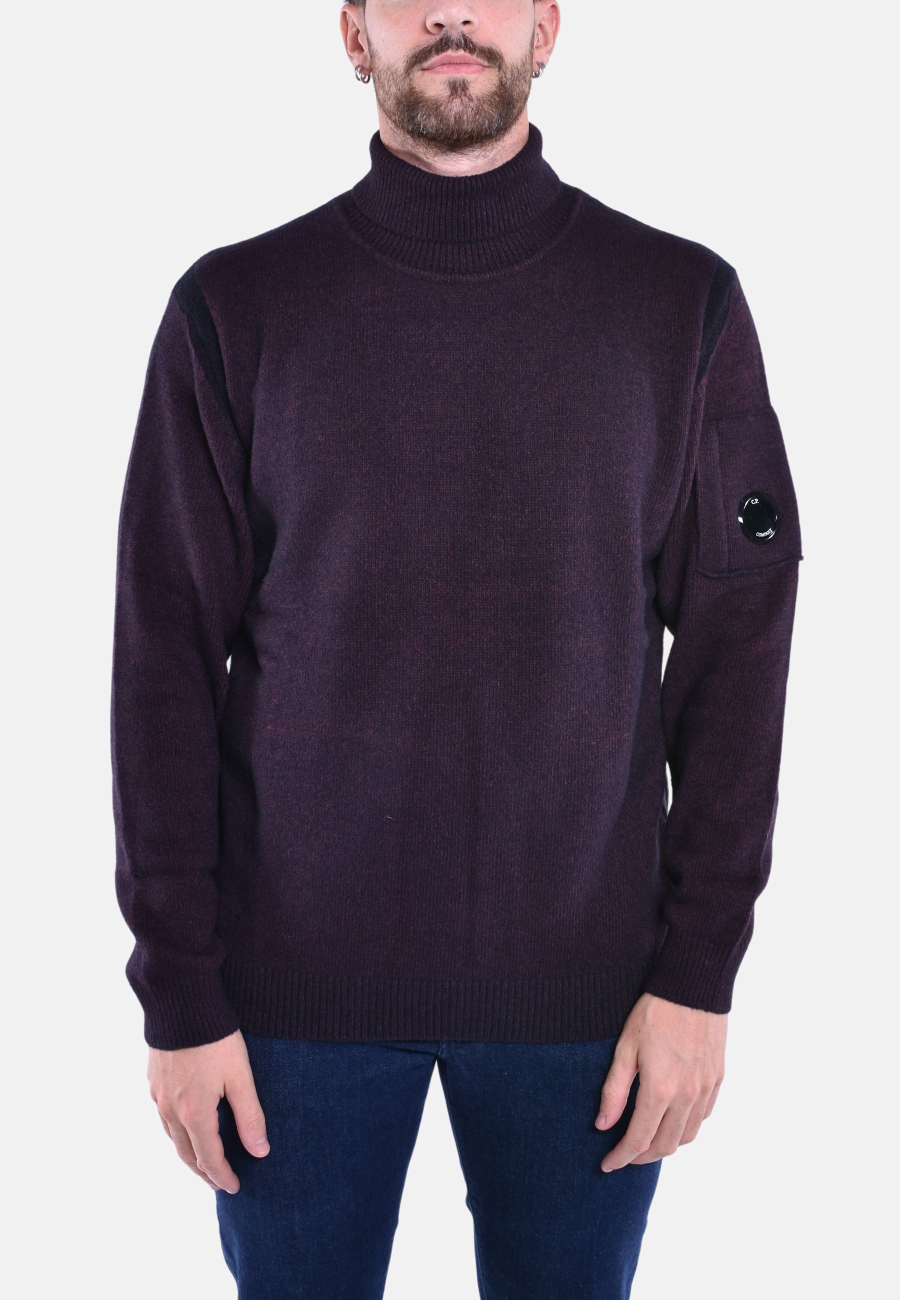 KNITWEAR TURTLE NECK IN FLEECE KNIT