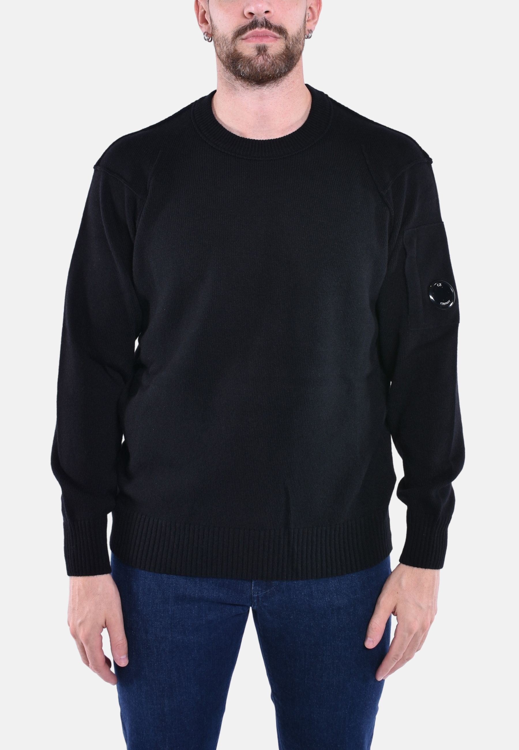 LAMBSWOOL GRS CREW NECK KNIT