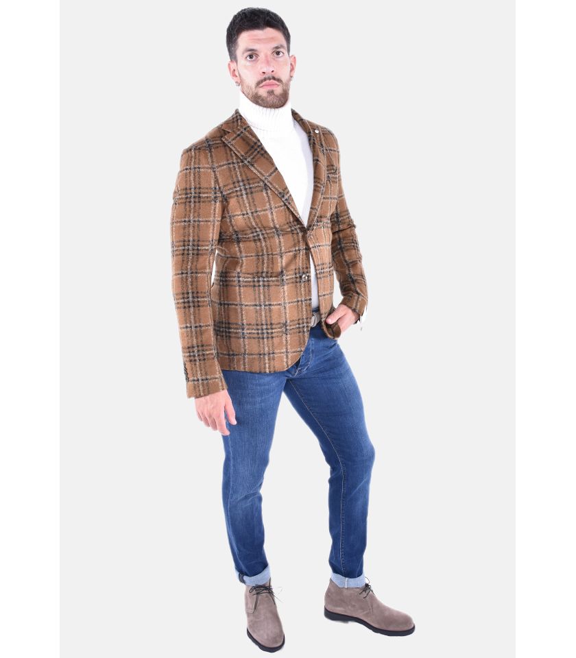 GIACCA SARTORIALE MONOPETTO REGULAR IN JERSEY