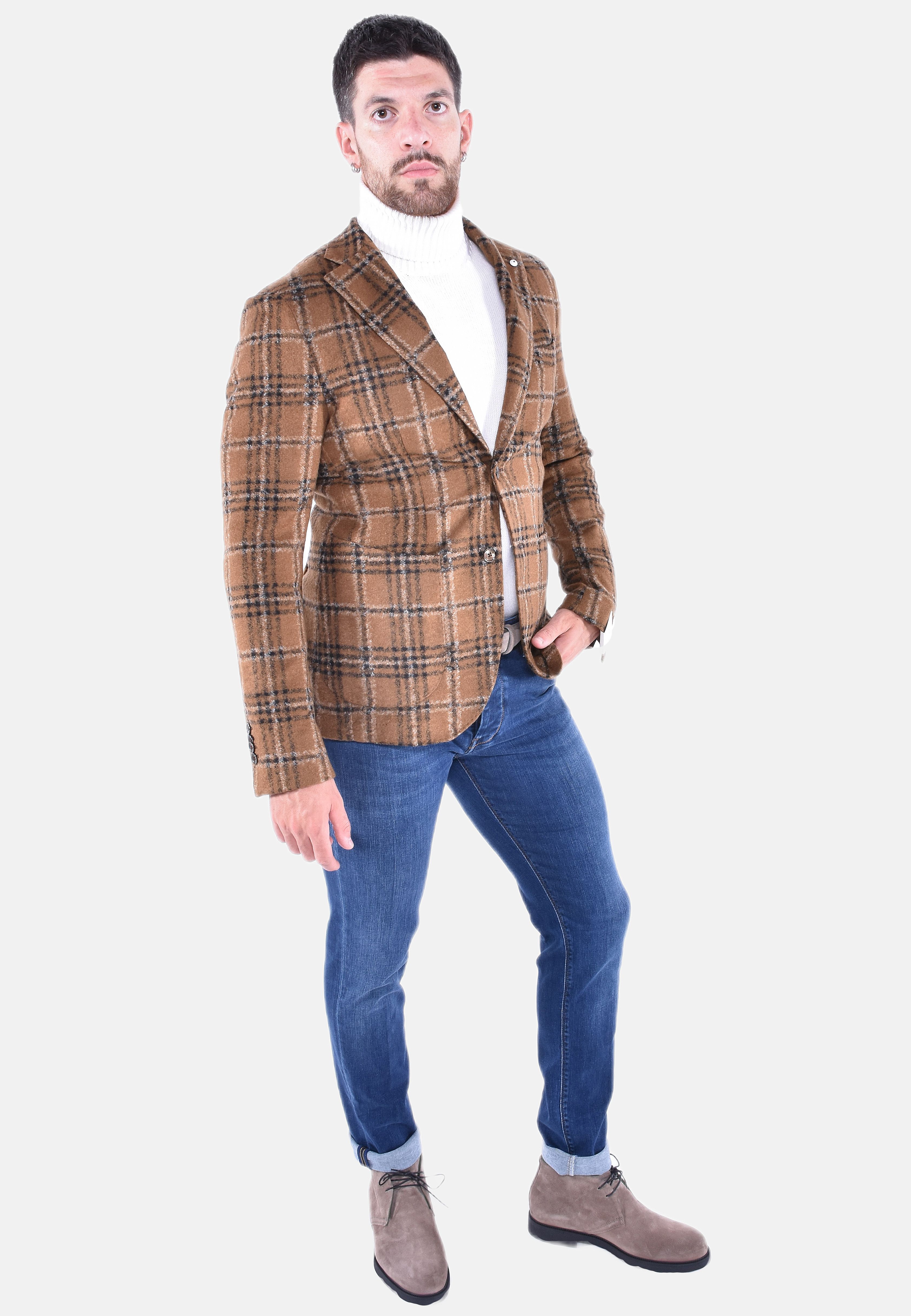 GIACCA SARTORIALE MONOPETTO REGULAR IN JERSEY