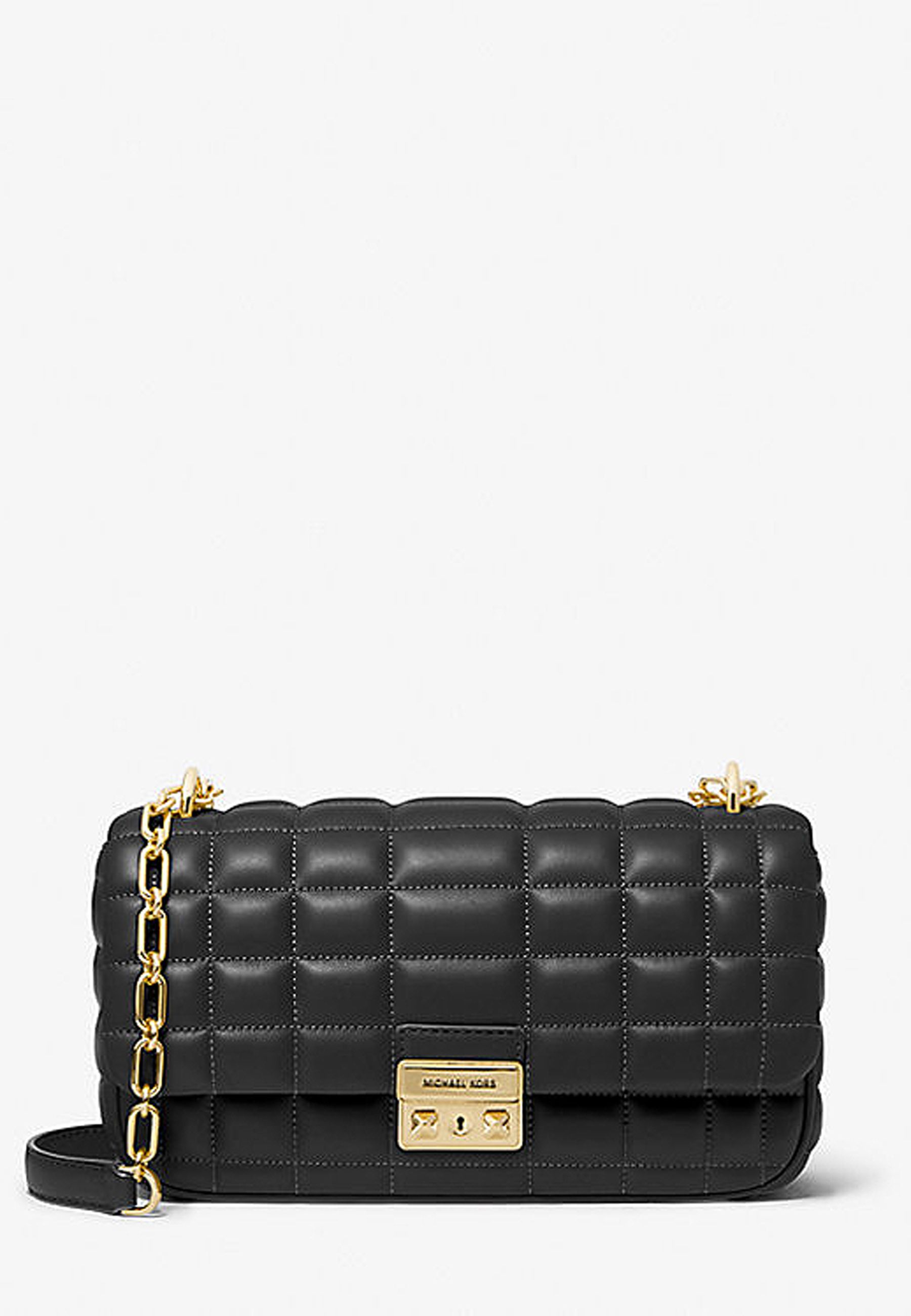 TRIBECA LARGE QUILTED LEATHER SHOULDER BAG