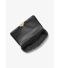 TRIBECA LARGE QUILTED LEATHER SHOULDER BAG