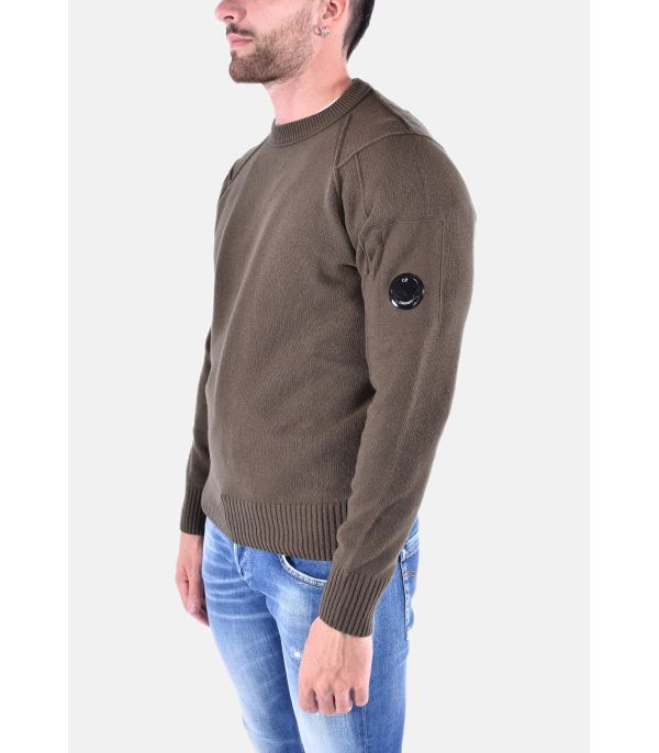 LAMBSWOOL GRS CREW NECK KNIT