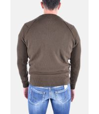 LAMBSWOOL GRS CREW NECK KNIT