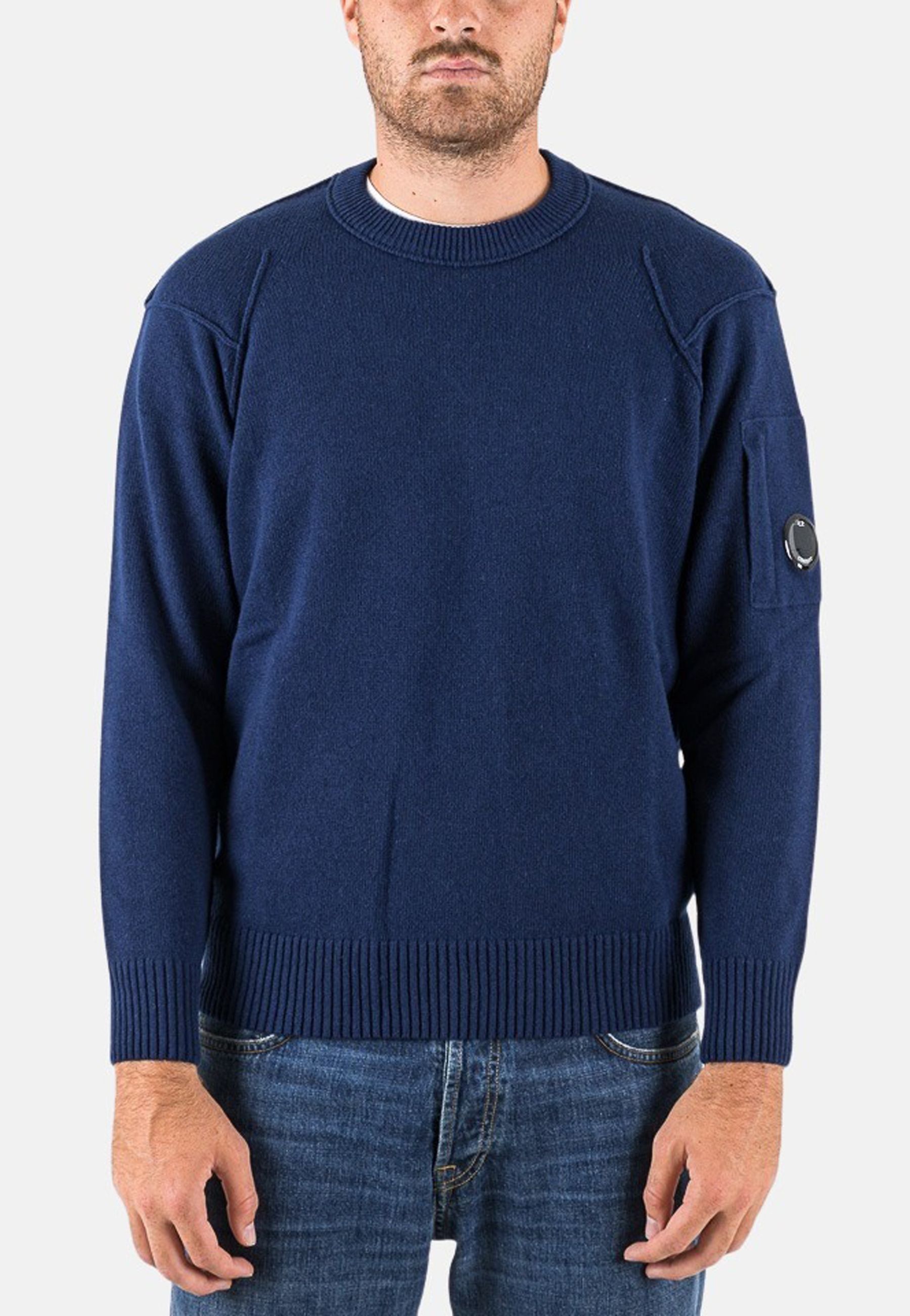 LAMBSWOOL GRS CREW NECK KNIT