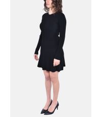 RIB FLARE SKIRT MINI DRESS