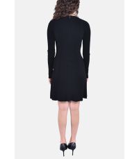 RIB FLARE SKIRT MINI DRESS