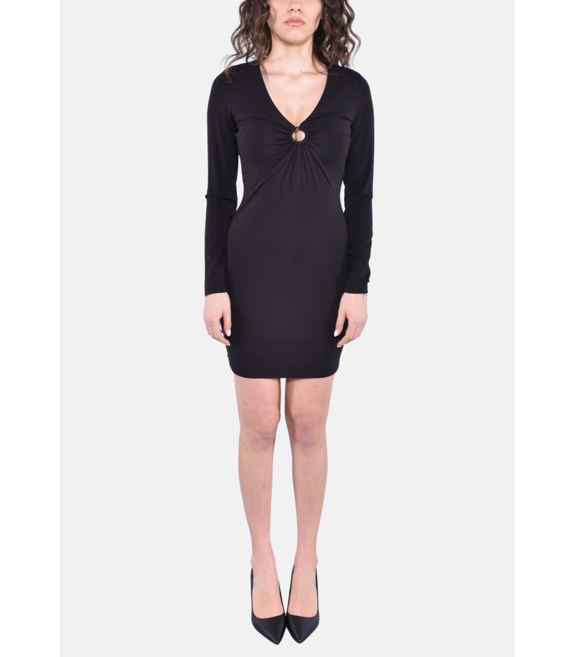 LONG SLEEVES ORING MINI DRESS
