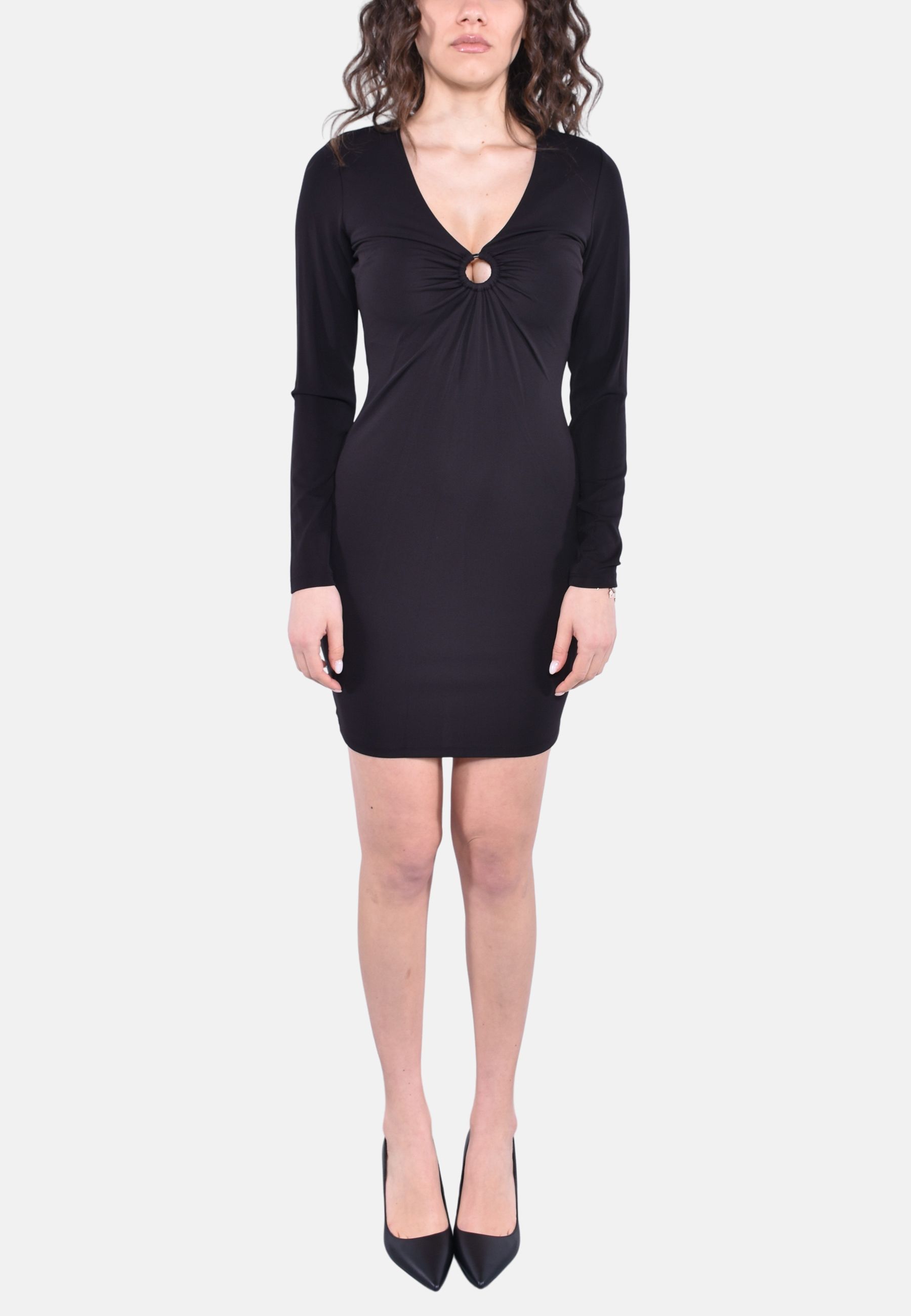 LONG SLEEVES ORING MINI DRESS