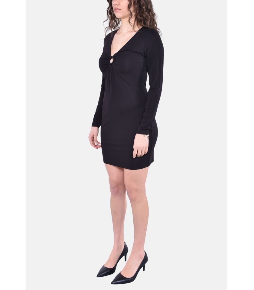 LONG SLEEVES ORING MINI DRESS