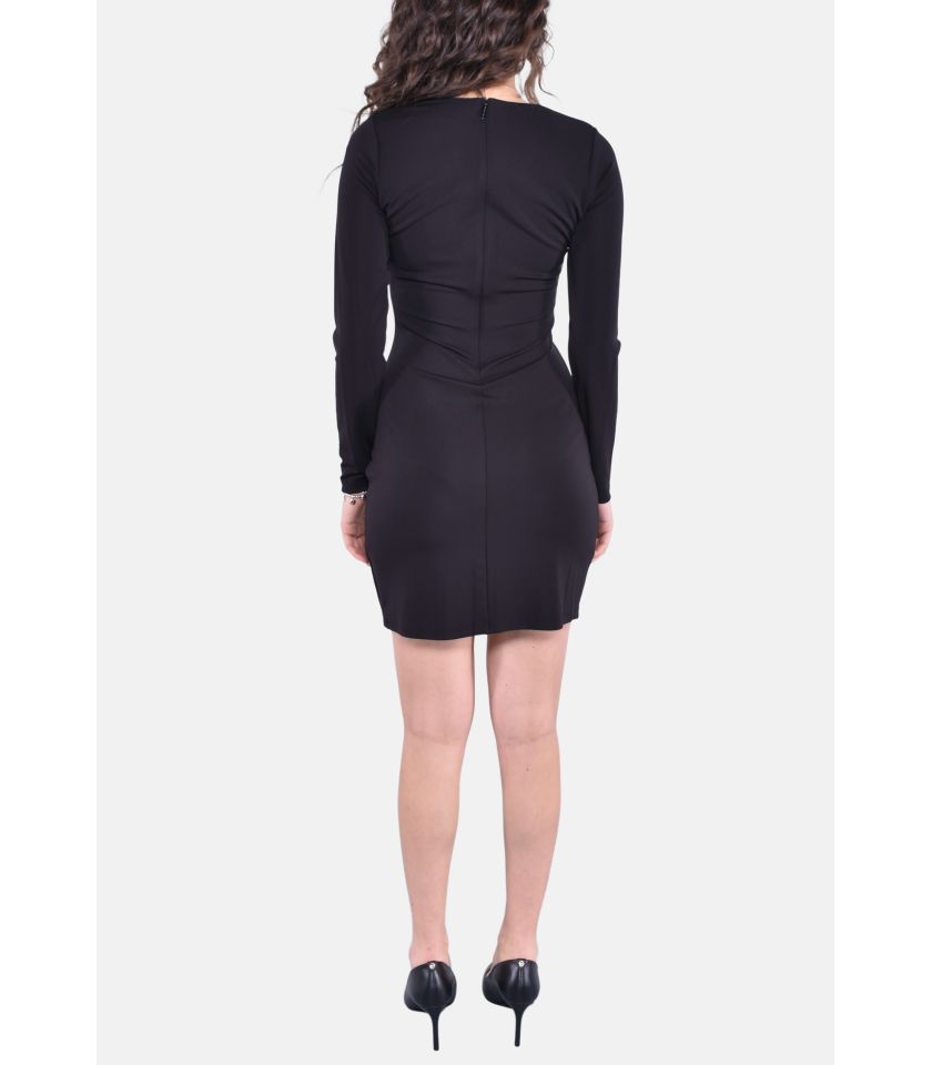 LONG SLEEVES ORING MINI DRESS