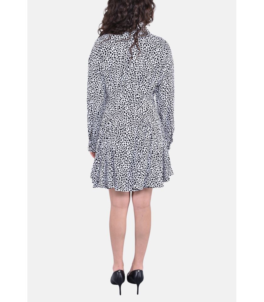 MINI PLEAT SHIRT DRESS