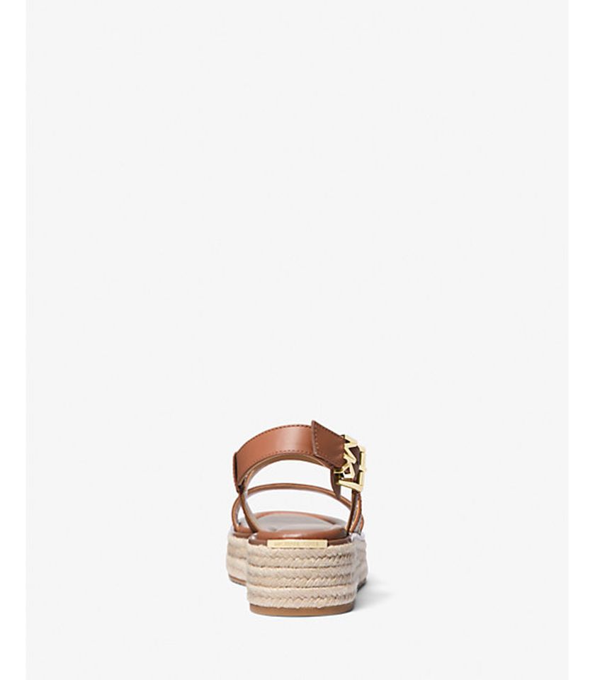 Sandalo stile espadrilla Lynne in pelle con plateau