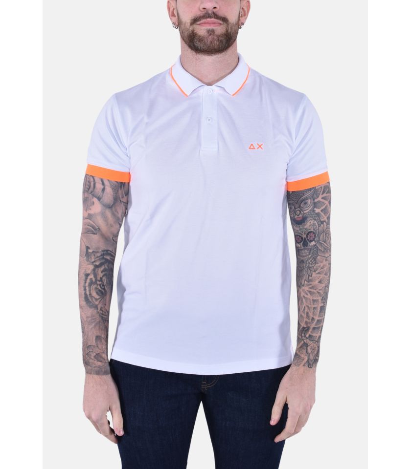 POLO SMALL STRIPE FLUO SHORT SLEEVES