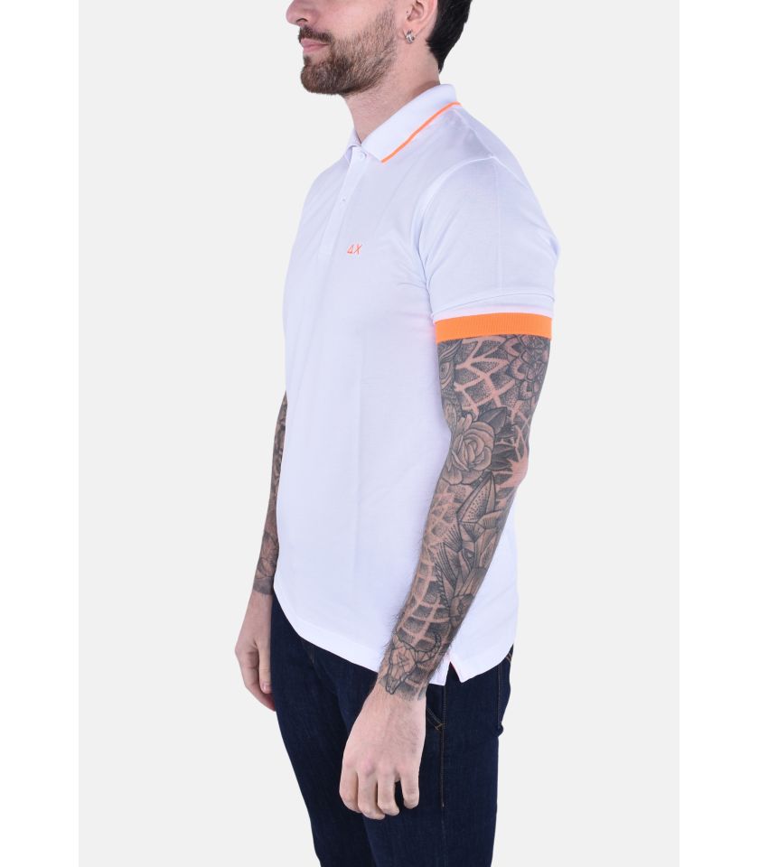 POLO SMALL STRIPE FLUO SHORT SLEEVES