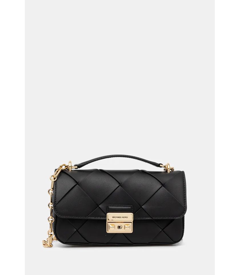 Borsa Tribeca piccola in pelle intrecciata