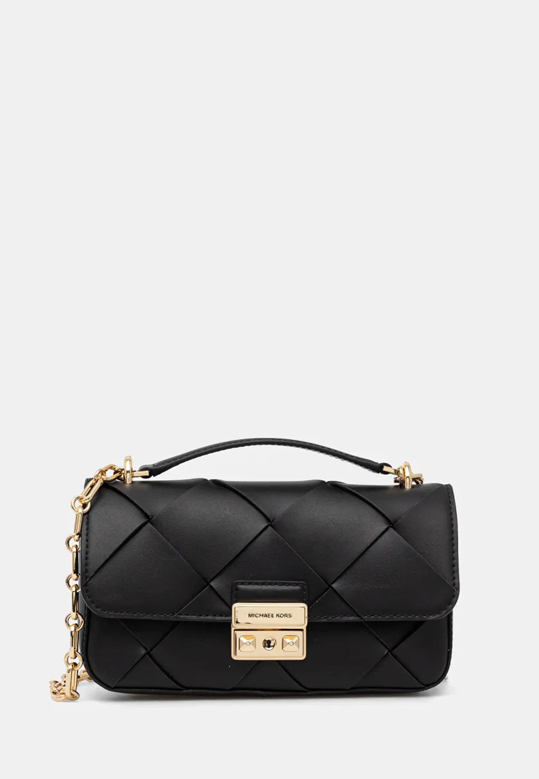Borsa Tribeca piccola in pelle intrecciata