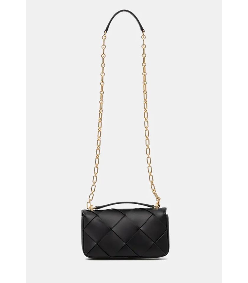 Borsa Tribeca piccola in pelle intrecciata