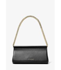 Pochette Carmine media in pelle martellata