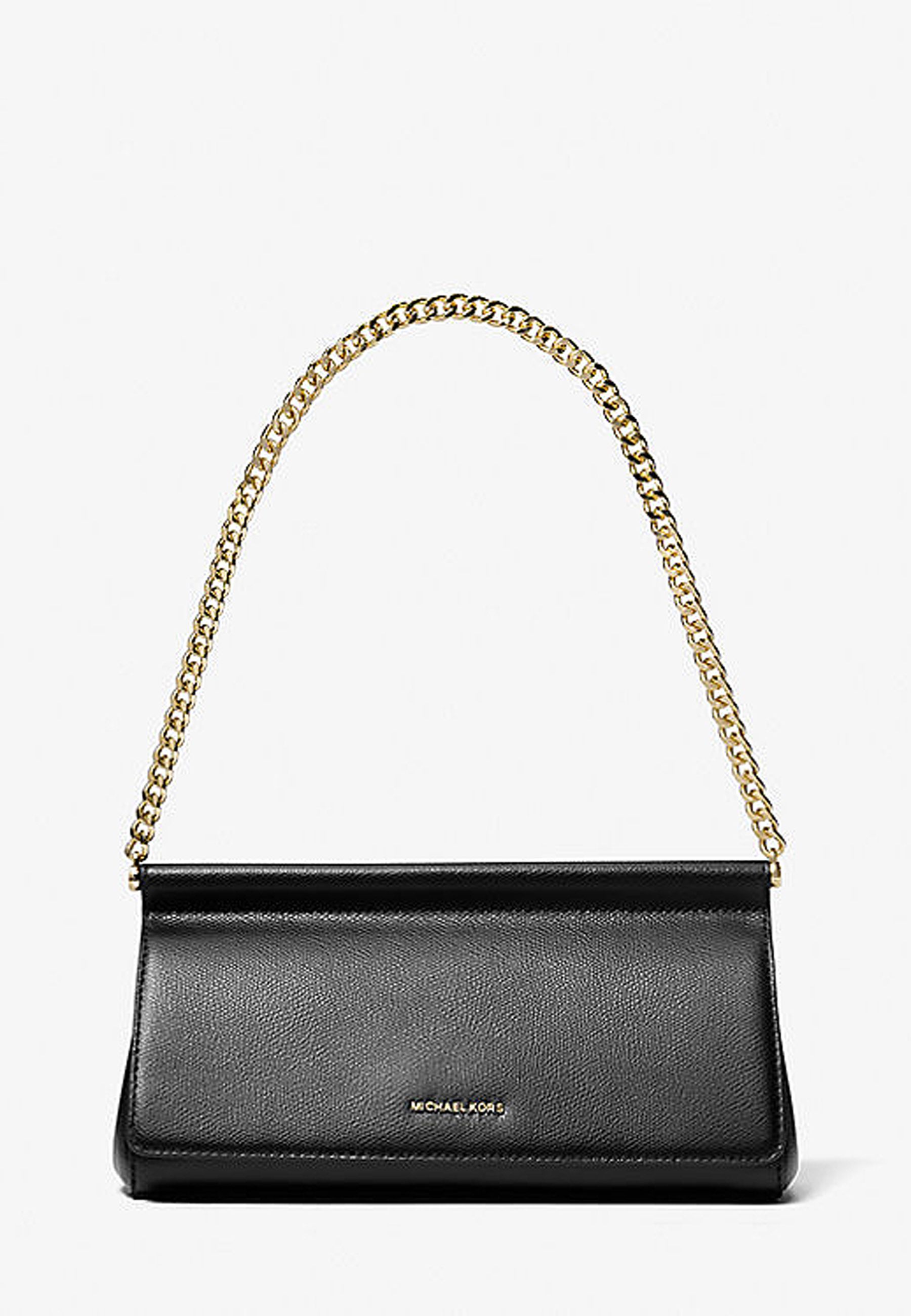Pochette Carmine media in pelle martellata