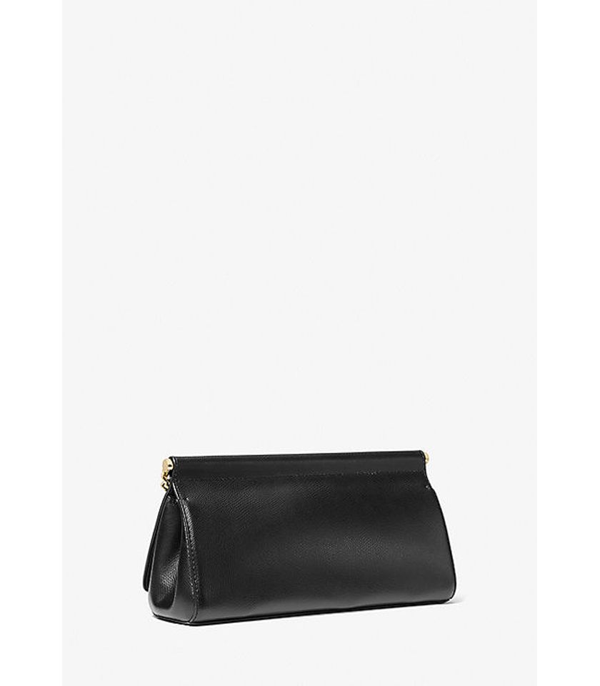 Pochette Carmine media in pelle martellata