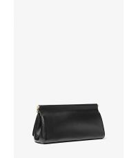 Pochette Carmine media in pelle martellata