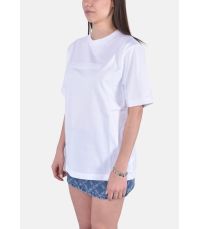 T-shirt in cotone con logo in rilievo