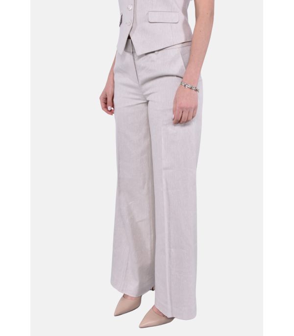 Pantaloni a gamba ampia in...