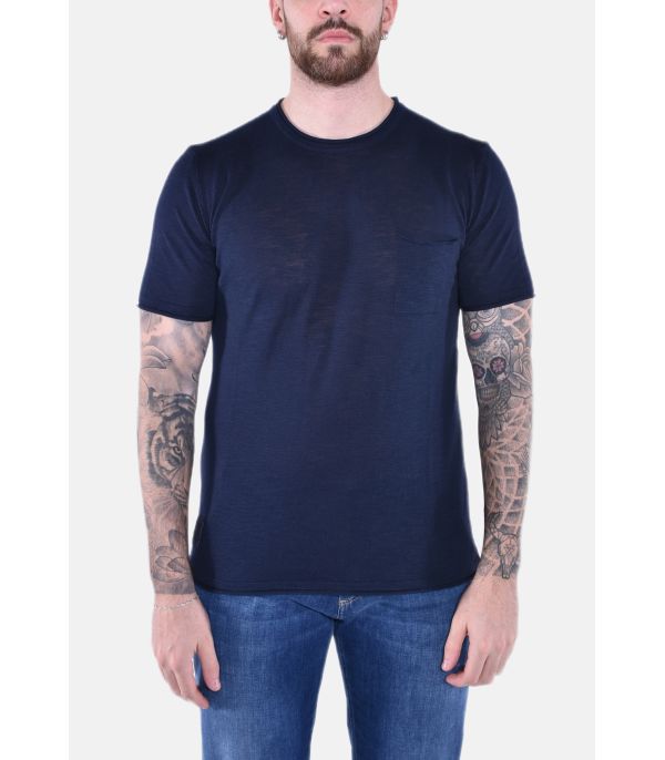 T-SHIRT GIROCOLLO IN MAGLIA...