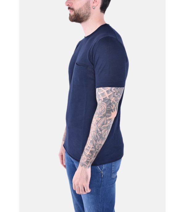 T-SHIRT GIROCOLLO IN MAGLIA...