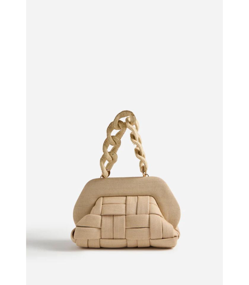 TIA WAVED STRAW SHELL