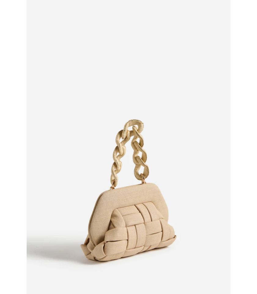 TIA WAVED STRAW SHELL