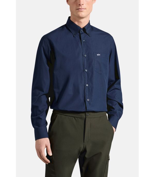 CAMICIA IN POPELINE DI COTONE