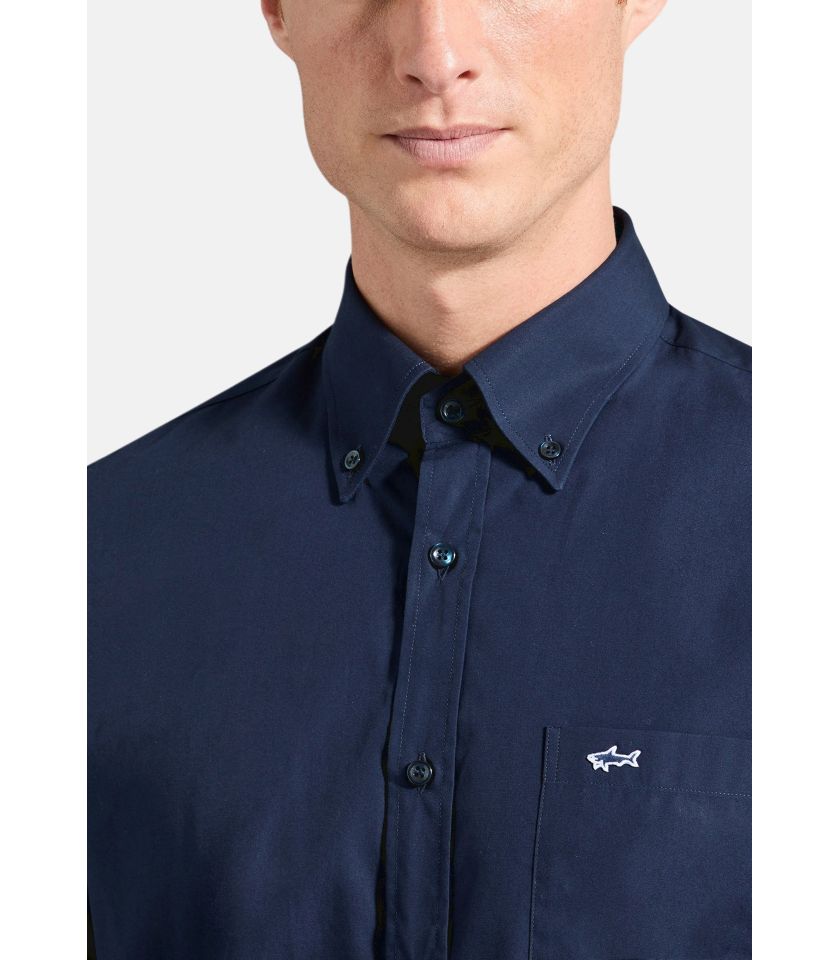 CAMICIA IN POPELINE DI COTONE