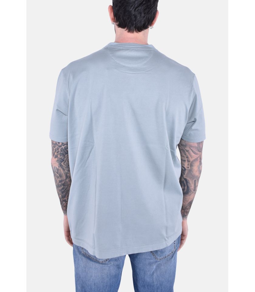 T-SHIRT IN COTONE LIGHT JERSEY TINTO CAP