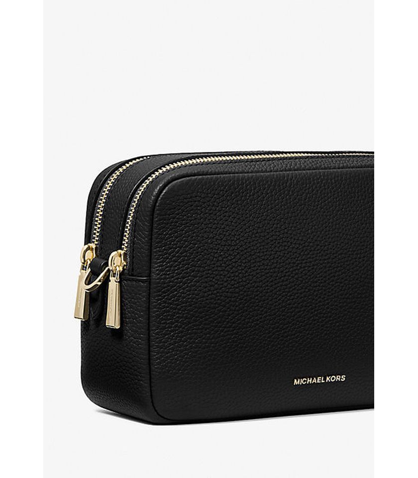 Camera bag a tracolla Bryant media in pelle martellata