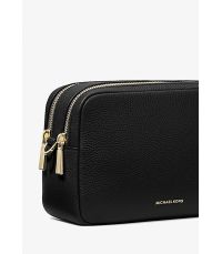 Camera bag a tracolla Bryant media in pelle martellata