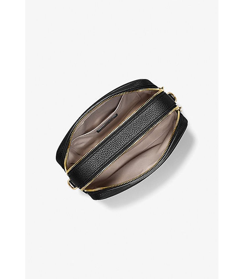 Camera bag a tracolla Bryant media in pelle martellata