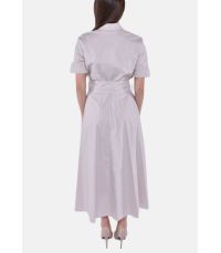 BELTED POPLIN SHIRT DRESS