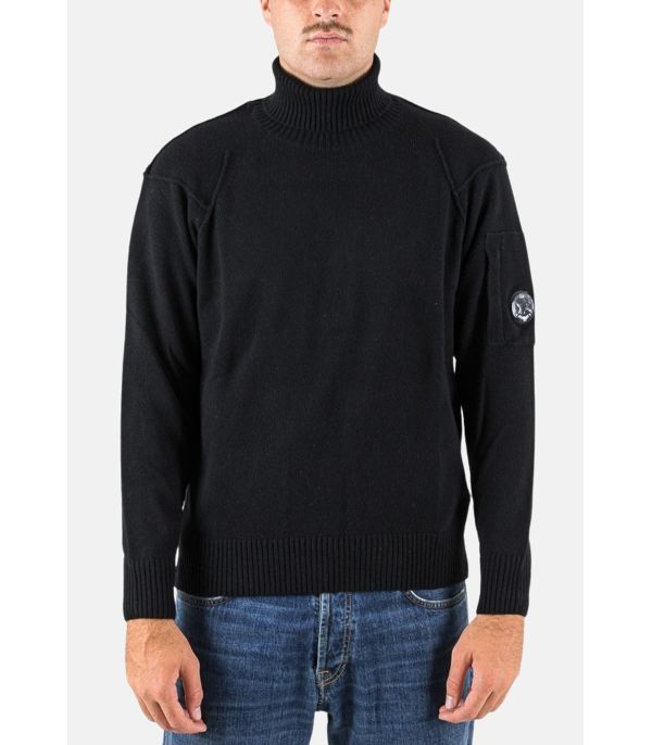 LAMBSWOOL GRS ROLL NECK KNIT