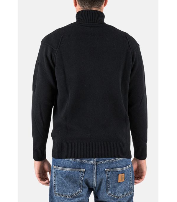 LAMBSWOOL GRS ROLL NECK KNIT